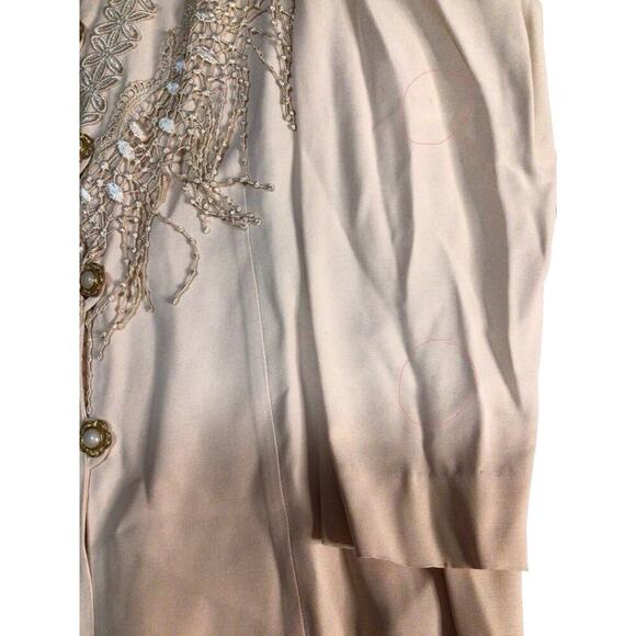 R&M Richards By Karen Kwong Embroidered Long Sleeve Suit Jacket Womens Size 14 - Picture 11 of 11